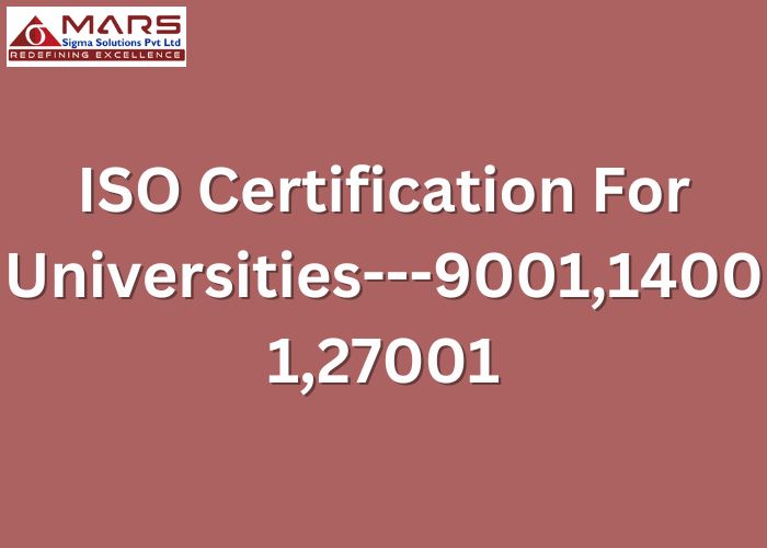 The Significance of ISO Certification for universities