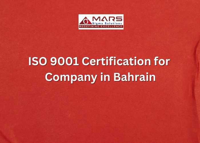 ISO 9001 certification for company in Bahrain