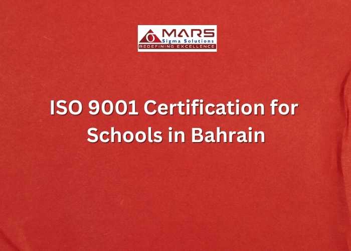 ISO 9001 certification for schools in Bharani