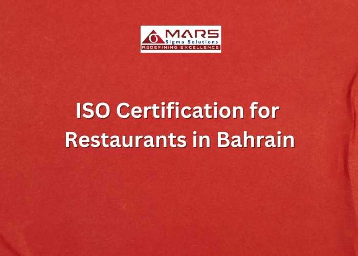 ISO certification for restaurants in Bahrain