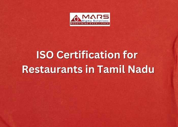 ISO certification for restaurants in Tamil Nadu