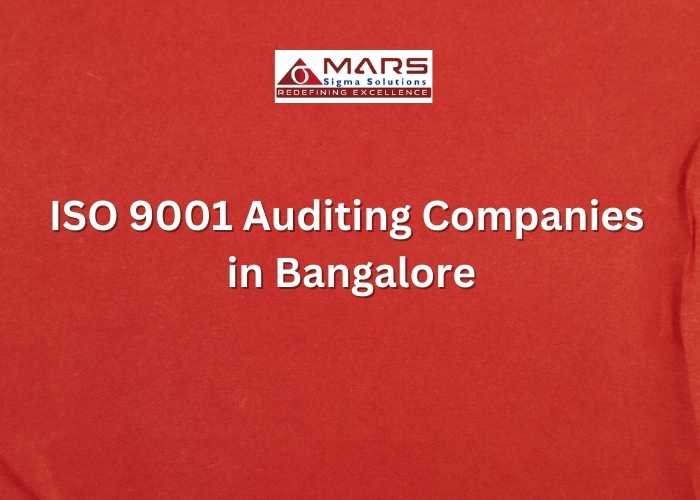 ISO 9001 for auditing company in Bangalore