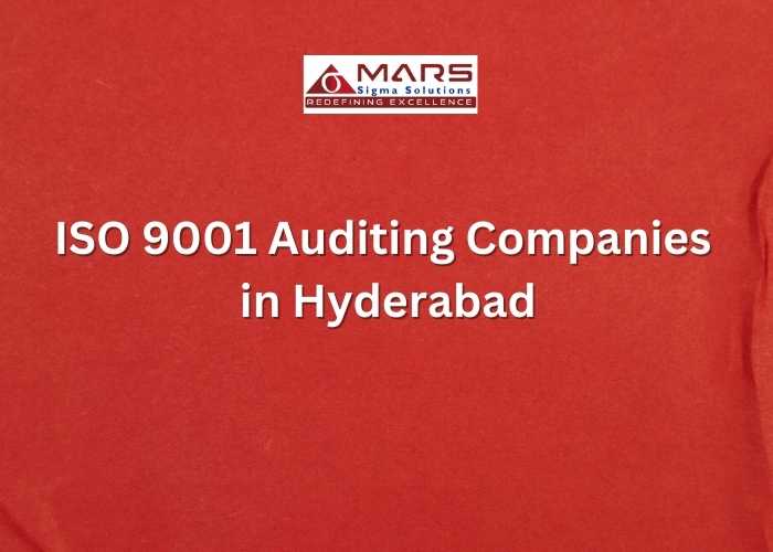 ISO 9001 for auditing company in Hyderabad