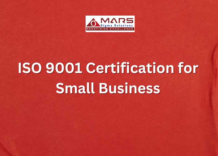 ISO 9001 Certification for Small Business