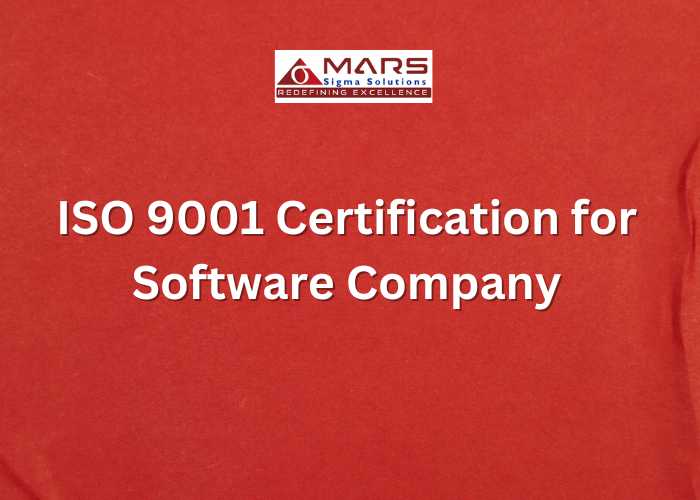 ISO 9001 Certification for Software Companies