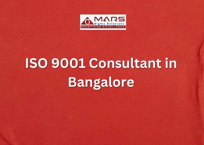 ISO 9001 Consultant in Bangalore 2024